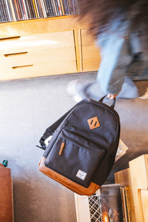 herschel backpack price in malaysia Heritage A front pocket organizer and key clip keep essentials in place Herschel Settlement Black Tonal Backpack